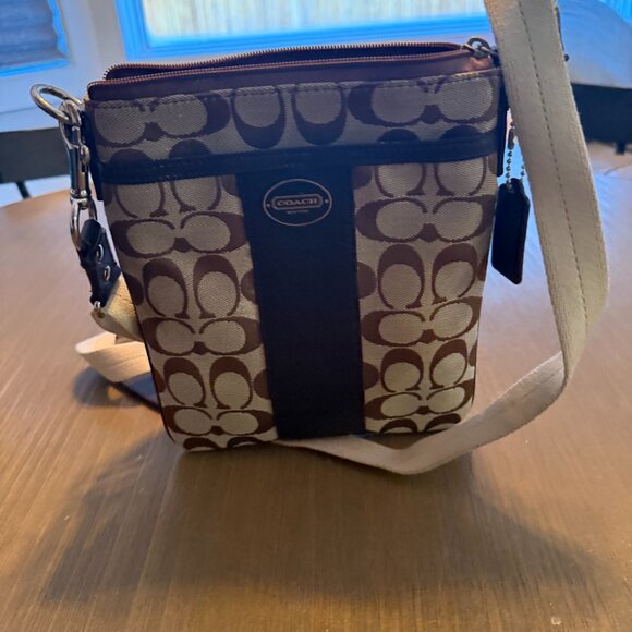 Coach Legacy Signature Stripe Swingback Crossbody - Picture 5 of 5